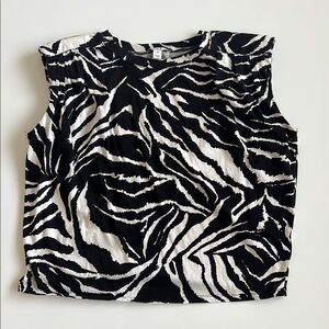 Bar III Black and White Tee